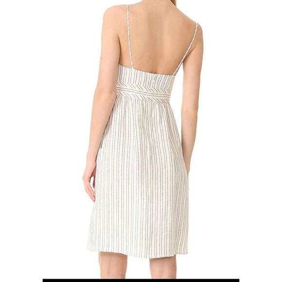 Theory Melaena B Narrow Stripe Linen Dress - Picture 2 of 8